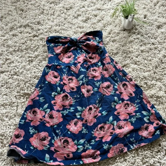 Y2K super cute vintage summer floral tube top 2000s flowy dress. Fun and… - Picture 1 of 5